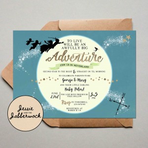 Teal Neverland Adventure Invite