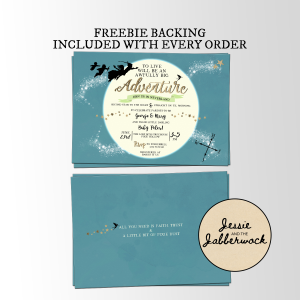 Teal Neverland Adventure Invite