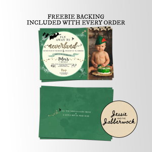 Neverland Photo Invite