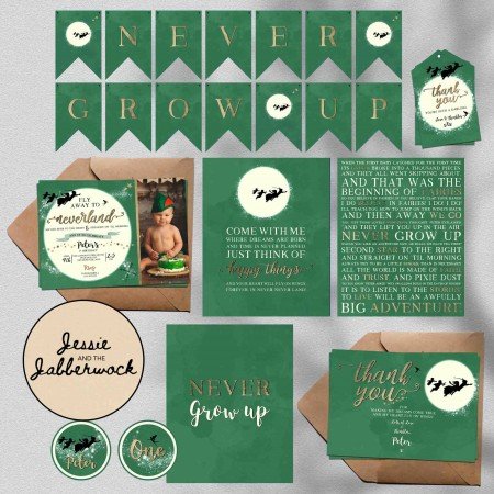 Neverland Photo Invite Neverland Photo Invite