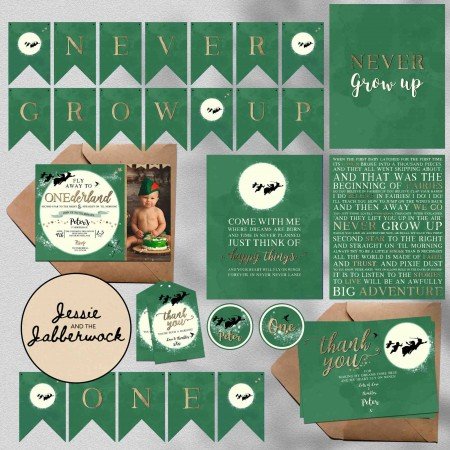 Neverland ONEderland Photo Invite Neverland ONEderland Photo Invite
