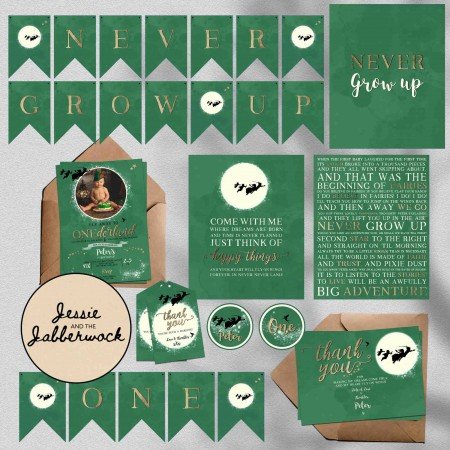 Neverland ONEderland Photo Invite Neverland ONEderland Photo Invite