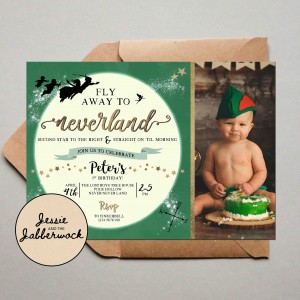 Neverland Photo Invite