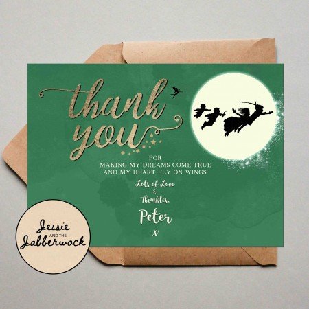 Green Neverland Moon Invite Green Neverland Moon Invite