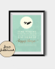 Mint Green Neverland Moon Invite Mint Green Neverland Moon Invite