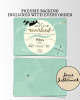 Mint Green Neverland Moon Invite Mint Green Neverland Moon Invite