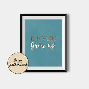 Teal Neverland Moon Invite