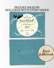 Teal Neverland Moon Invite Teal Neverland Moon Invite