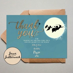 Neverland Birthday Thank you Note