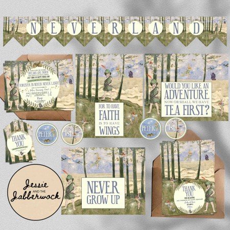 Vintage Peter Pan Invite Vintage Peter Pan Invite