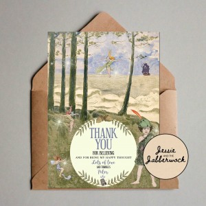 Neverland Birthday Thank you Note