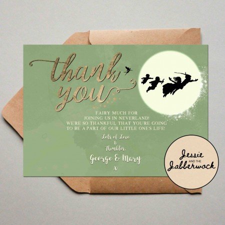 Sage Neverland Baby Thank you Note Sage Neverland Baby Thank you Note