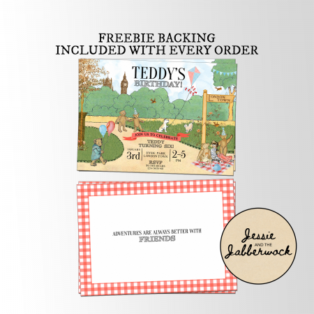 London Teddy Bears' Picnic Invite London Teddy Bears' Picnic Invite