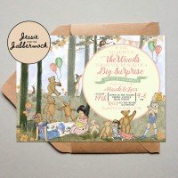 Teddy Bears' Picnic Baby Invite