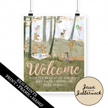 Teddy Bears' Picnic Baby Invite Teddy Bears' Picnic Baby Invite