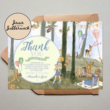Teddy Bears' Picnic Baby Invite Teddy Bears' Picnic Baby Invite