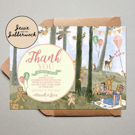 Teddy Bears' Picnic Baby Invite Teddy Bears' Picnic Baby Invite