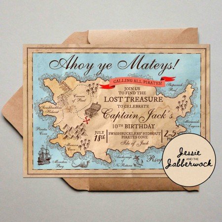Treasure Map Invite Treasure Map Invite