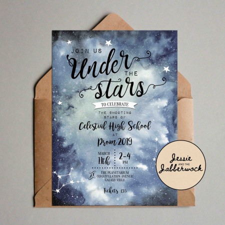 Celestial Under the Stars Invite Celestial Under the Stars Invite