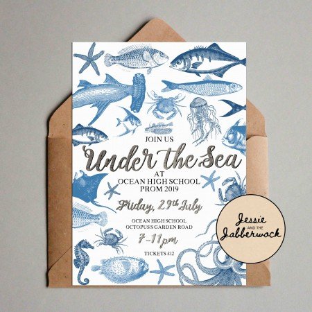 Under the Sea themed Invite Under the Sea themed Invite