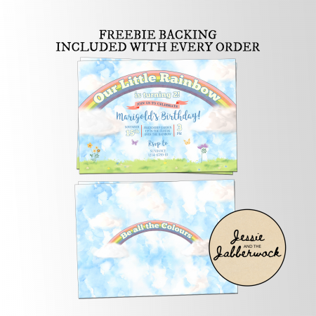 Rainbow Meadow Invite Rainbow Meadow Invite