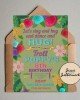 Floral Felt Rainbow Troll Invite Floral Felt Rainbow Troll Invite