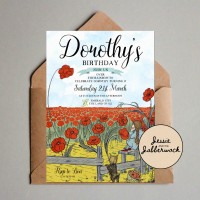 Wizard of Oz Rainbow Invite