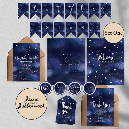 Orion Constellation Baby Shower Invite Orion Constellation Baby Shower Invite