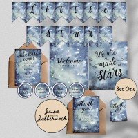 Galaxy Baby Shower Set