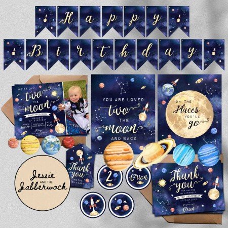 TWO the Moon Photo Invite TWO the Moon Photo Invite