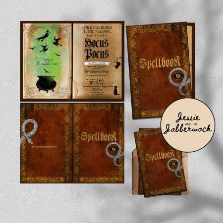 Hocus Pocus Spellbook Invite Hocus Pocus Spellbook Invite