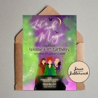 Hocus Pocus Witches Invite