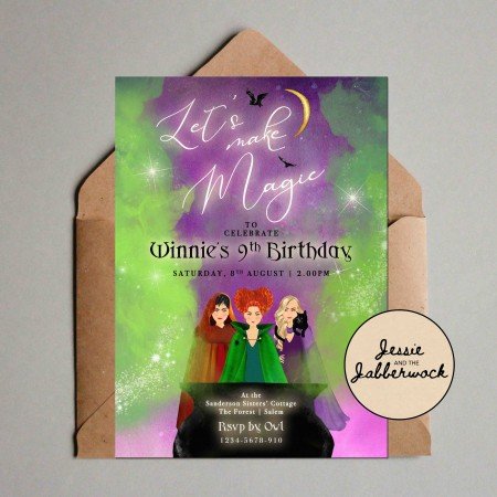 Hocus Pocus Witches Invite Hocus Pocus Witches Invite