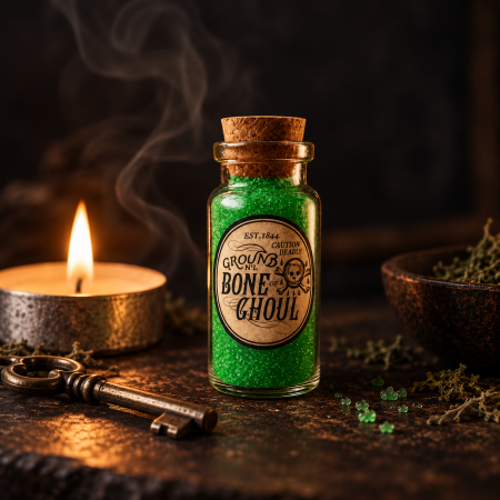Bone of Ghoul Lime Sugar Crystals Potion Bottle Bone of Ghoul Lime Sugar Crystals Potion Bottle