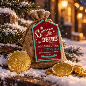 Chocolate Coin Bag