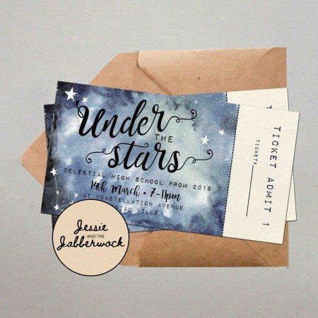 Under the Stars Event Ticket with stub Under the Stars Event Ticket with stub
