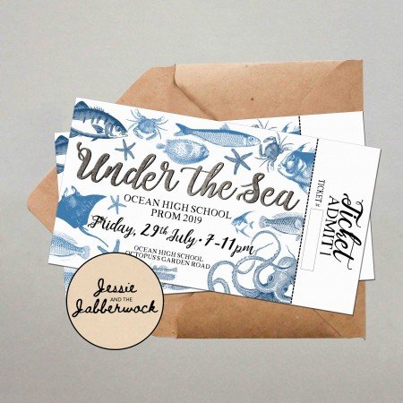 Under the Sea Event Ticket with stub Under the Sea Event Ticket with stub