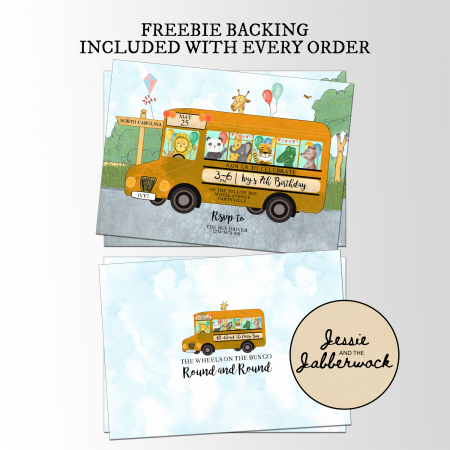 Yellow School Bus Invite Yellow School Bus Invite