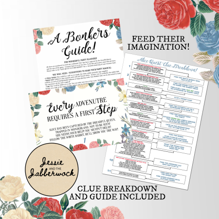 Wonderland Treasure Hunt Printable Wonderland Treasure Hunt Printable