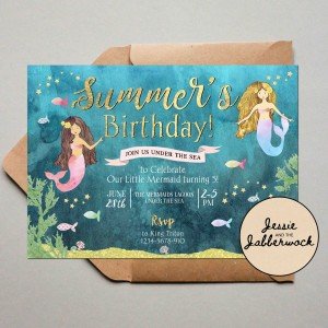 Mermaids Invite