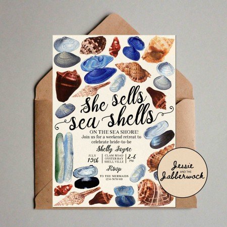 Shells Invite Shells Invite