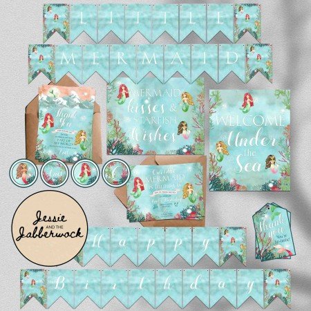 Little Mermaid Invite Little Mermaid Invite