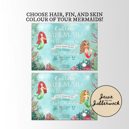 Little Mermaid Invite Little Mermaid Invite