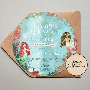Little Mermaid Invite