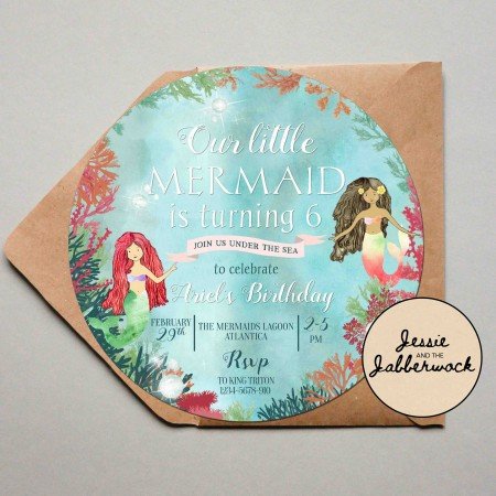 Little Mermaid Invite Little Mermaid Invite