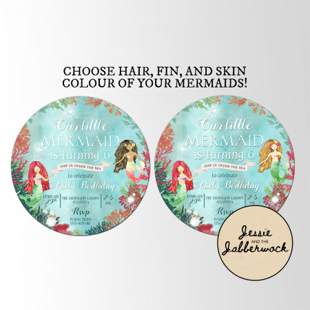 Little Mermaid Invite Little Mermaid Invite
