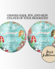 Circular Dive in TWO the Sea Mermaid Invite Circular Dive in TWO the Sea Mermaid Invite