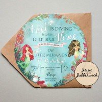3rd Birthday Little Mermaid Invite