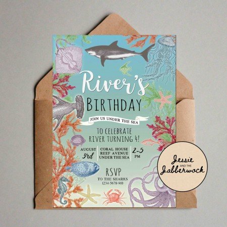 Under the Sea Invite Under the Sea Invite