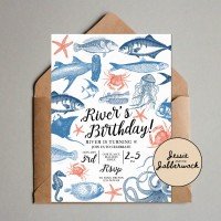  Under the Sea Fish Invite